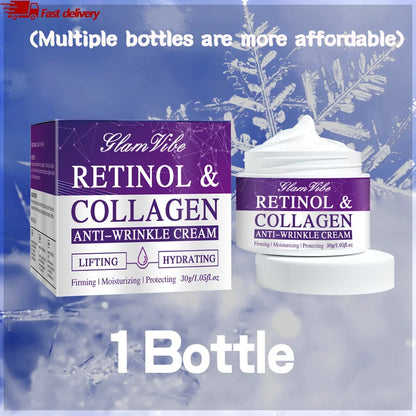 Contains peptides, retinol facial anti-aging cream, vitamin e hyaluronic acid for wrinkle repair anti-wrinkle moisturizing.
