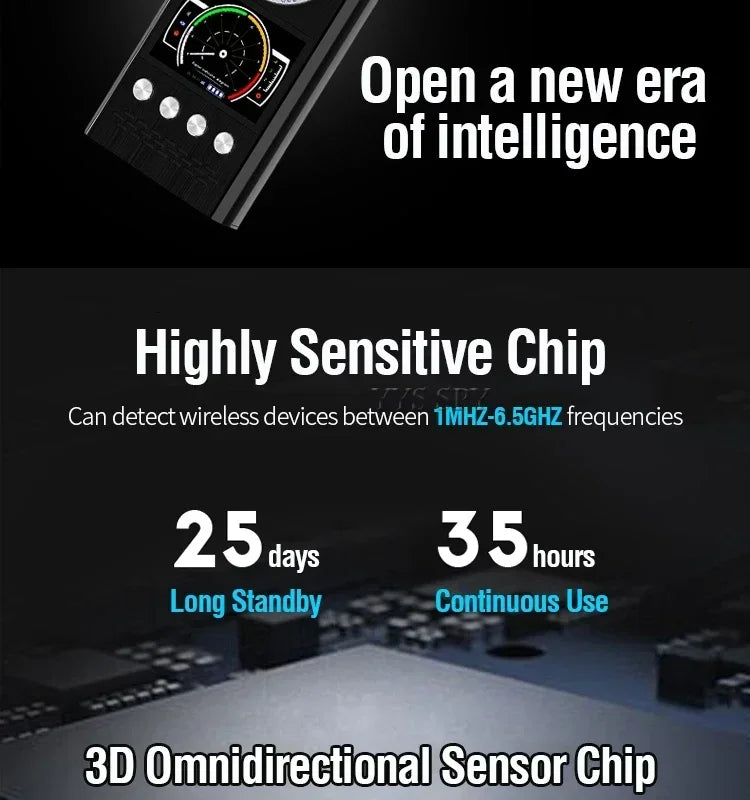 Professional Anti Spy Camera Detector K68 Bug Scanner Security Protection RF Signal Cam Hidden Gadgets Car GPS Tracker Finder
