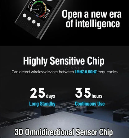 Professional Anti Spy Camera Detector K68 Bug Scanner Security Protection RF Signal Cam Hidden Gadgets Car GPS Tracker Finder