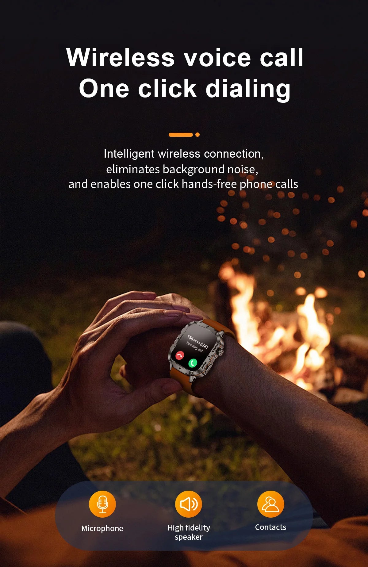 LIGE 2025 Rugged Military Smart Watch Men Outdoor Watches lP68 Waterproof 1.95" Al Voice BT Call Man Smartwatch For Android IOS