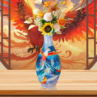 Puzzle  Blue and White Porcelain Design Made Plastic Home Decoration and Flower Arrangement Housewarming Kids Toys Xmas Gifts