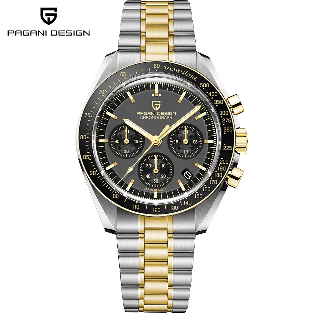 PAGANI DESIGN 2025 New Tribute to CK2998 Moon Watch Men Luxury Quartz Watches For Men AR Sapphire crystal Sport Chronograph Man