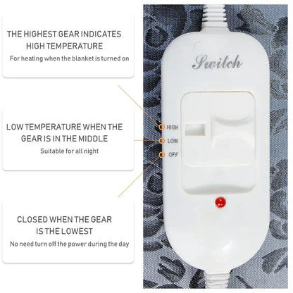 Winter Pet Heating Blanket Waterproof Wearable Wear Resistant Temperature Warm Cat Dog Mattress Indoor Heating Pad Pet Supplies