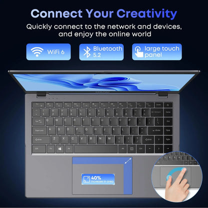CHUWI GemiBook XPro Laptop 8GB LPDDR5 256GB SSD Intel N100/N150 UHD Graphics 12th Gen 14.1'' FHD 1920*1080 Windows 11 Laptops