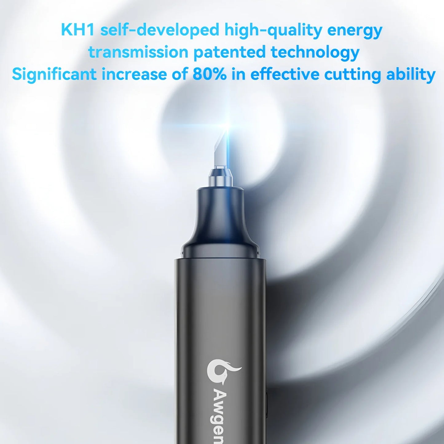 Awgem 40KHz Handheld Ultrasonic Cutter Ultrasonic cutting knife DIY Electric Carving Tool for Plastic/Resin/3D Printing/Textile