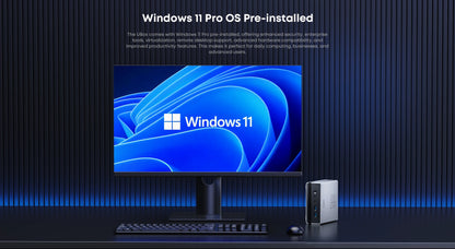 CHUWI UBox Mini PC Ryzen 6600H 6Cores AMD CPU 16GB RAM 512GB SSD Windows 11 Desktop Computer PC 4K Decording WIFI 6 PC