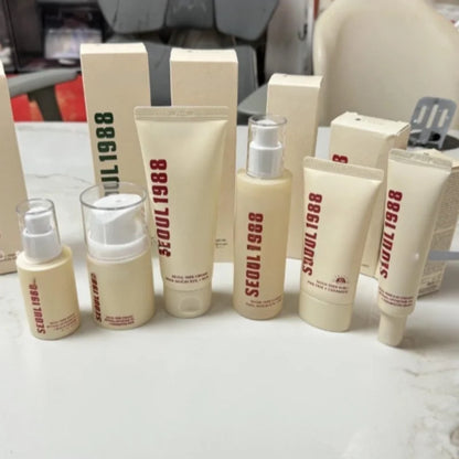 Seoul 1988 Korean Skin Care Set Snail Mucin Eye Contour Care Vitamin C Retinol Dark Circles Removal Seoul 1988 Korean Cosmetics