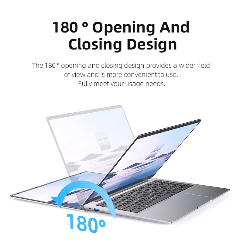 14.1" Ultra Slim Laptop – Intel Atom A3950, 12GB RAM, 1TB SSD, Windows 11 Pro