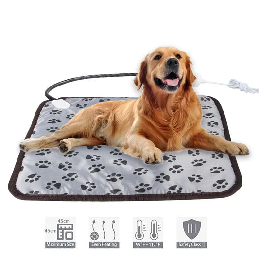 Winter Pet Heating Blanket Waterproof Wearable Wear Resistant Temperature Warm Cat Dog Mattress Indoor Heating Pad Pet Supplies