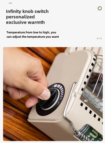 Outdoor Mini Heating Stove Camping Gas Stove Fishing Camping Heater Outdoor Portable Car 2024 Winter Camping Outdoor Supplies