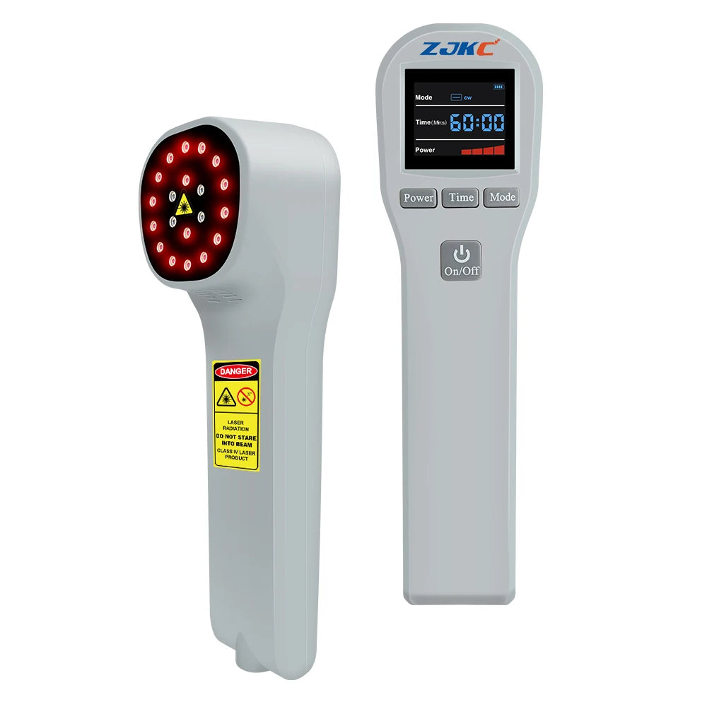 ZJKC Professional Pain Relief Physiotherapy Cold Laser Therapy Device for Pet Dog Cat Wound Injuries 650nm 808nm Home Handheld
