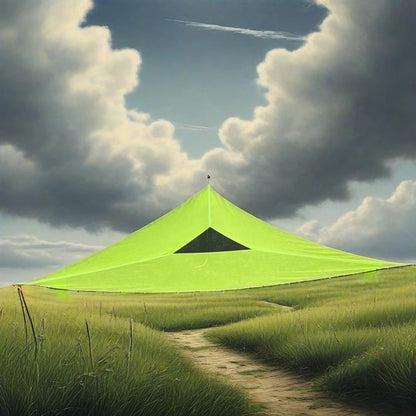 3-4 Person Anti-Rollover Hammock Swing Outdoor Camping Portable Triangle Hammock High Strength Canvas Hanging Bed for Hiking