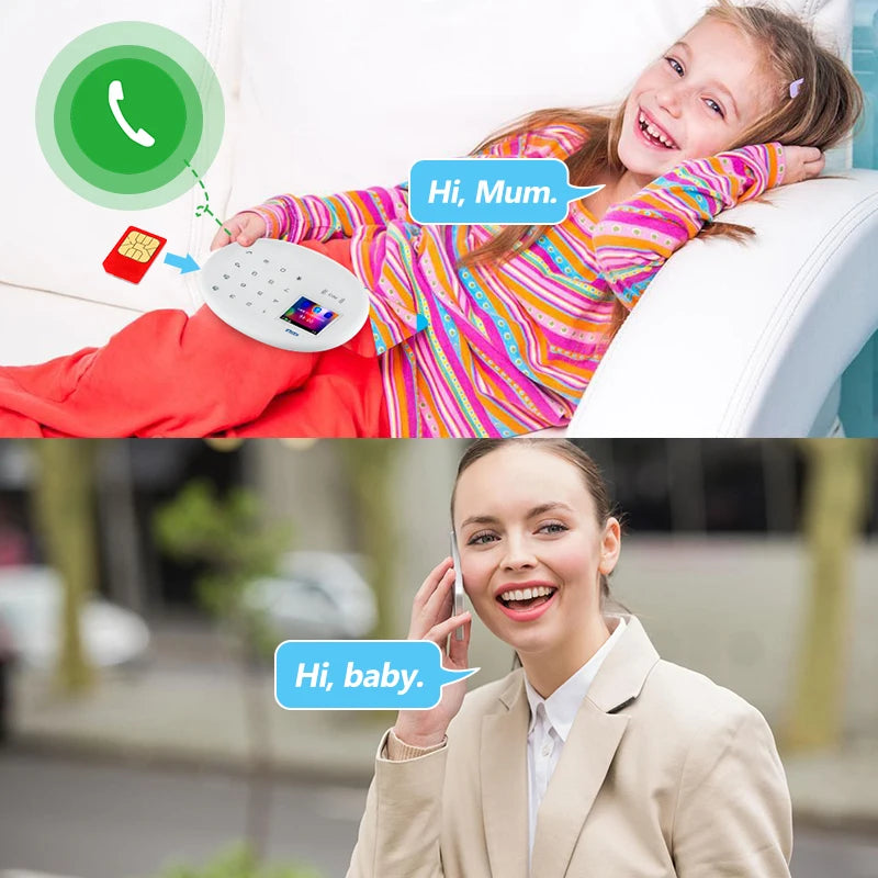 KERUI W202 Home Security Alarms WIFI GSM Alarm System Kit Tuya Smart Remote Control with Motion Detector Door Sensor for House