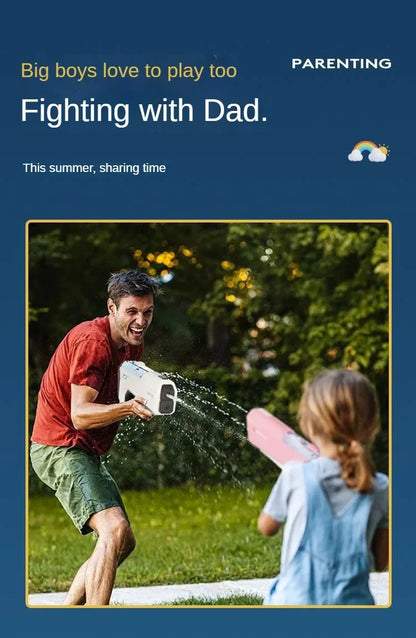 Automatically Water High Pressure Electric Water Gun Toys for Kids Summer Outdoor Pool Fight Games Children Water Toys Gift