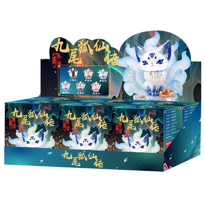 Creative China-Chic Nine Tailed Fox Fairy Blind Box Chaozhou Play Doll Desktop Decoration Mysterious Surprise Box Birthday Gift