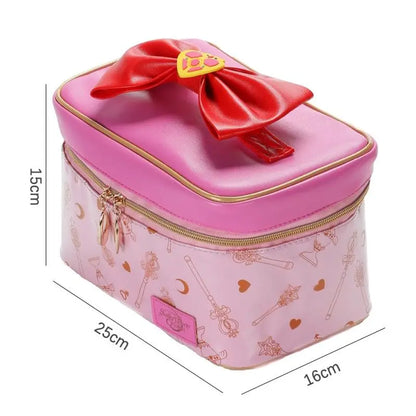 Sailor Moon Large Handheld Capacity Makeup Bag Storage Bag Travel Portable Waterproof Toiletry Bag Messenger Bag Shoulder Bag