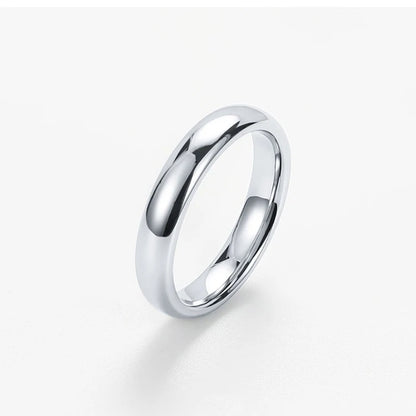 4MM Personalized Men's Custom Ring Stainless Steel Neutral  Model Promises Eternal Anniversary Gift Engraved With Your Name Date