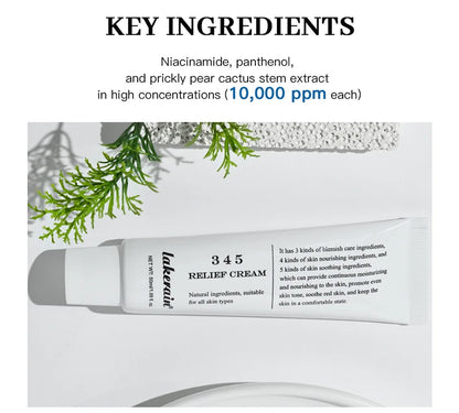 345 Relief Cream Address Blemishes Nourish Skin And Provide Moisturizing And Calming  Lifting Beauty Moisturizer Korean Product