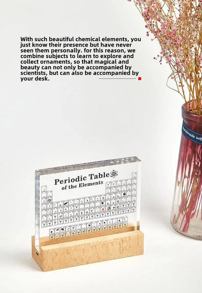 Elements Period Table Embedded Samples Graduation Gifts Exhibition Acrylic Desktop Ornaments Small Decorative Pieces
