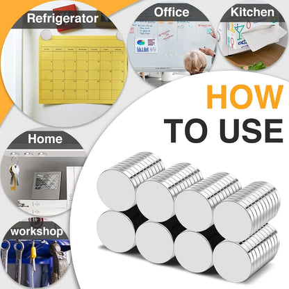 Super Powerful Magnets Strong Disc Magnets for Fridge DIY Decoration Scientific Craft 5x2 6x2 8x2 8x3 10x2 10x3 12x2 12x3 15x2