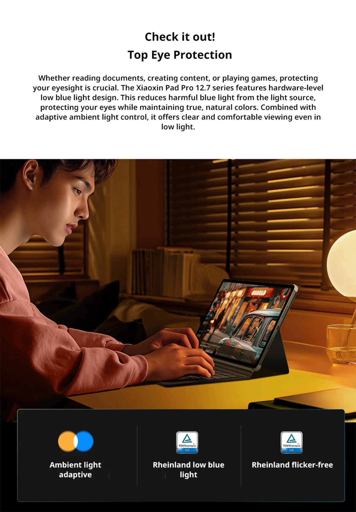 New Lenovo Xiaoxin Pad Pro 12.7 2025 Soft Light Edition Screen 10200mAh Dimensity 8300 Comfortable Visual Tablet Android PC