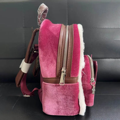 Loungefly Disney Beauty And The Beast Plush Belle Princess Backpack Student Backpack Cartoon Cute Backpack Girl Bag Xmas Gift