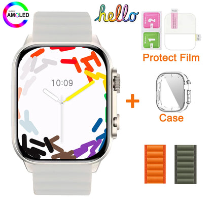 2025 Hello Watch 3 Plus Ultra Upgrade SmartWatch Original 49mm AMOLED 4G ROM NFC GPT Compass Photo Album Local Music Men Watch