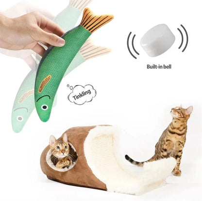 Cat Toy Catnip 3D Simulation Fish Goldfish Kitten Toys Pillowfish Interactive Sounding Cat Chew Bite Pet Plush Toys Cat Supplies