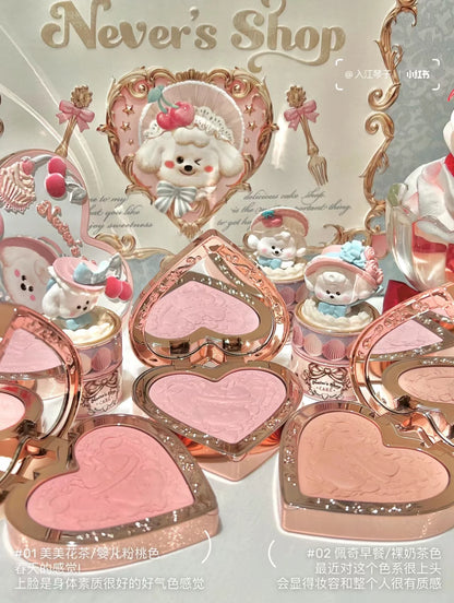 Flower Knows Powder Blusher Soft Matte Fog Cheek Blush Never Family Series   Relief Color Girl Natural Durable Naiwa Shop