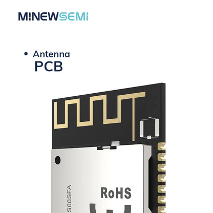 MS88SFA nRF52833 Module 29 GPIO 600 M Long Rang -96dBm to 4.9 mA Low Power Built-in PA/LNA PCB Antenna