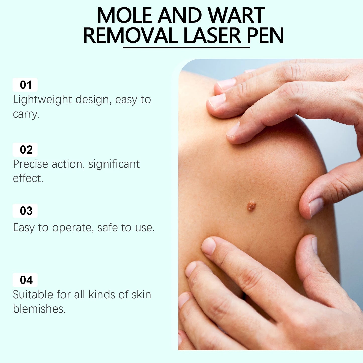 Face Beauty Laser Pen Improve Dark Spot Freckles Pigmentation Lighten Dull Skin Glowing Painless Facial Blemishes Removal Device