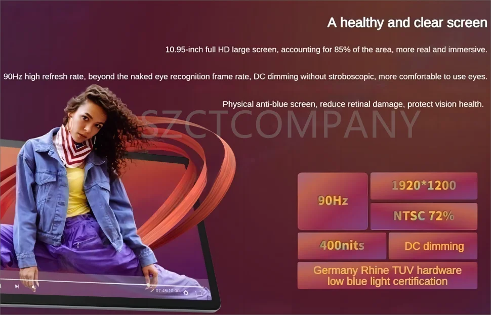 Global Firmware 8GB 128GB CN Version Original New Lenovo Pads Zhaoyang Tab K10 10.95' 90Hz MTK Helio G88 Tablets 7040mAh