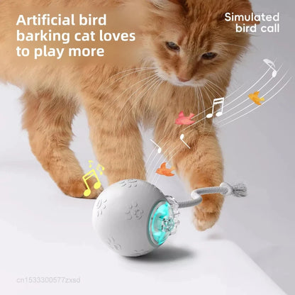 Xiaomi POPO Smart Automatic Cat Teasing Ball Indoor Pet Interactive Rolling Ball Electric Pet Ball Toy Simulated Tail For Cats