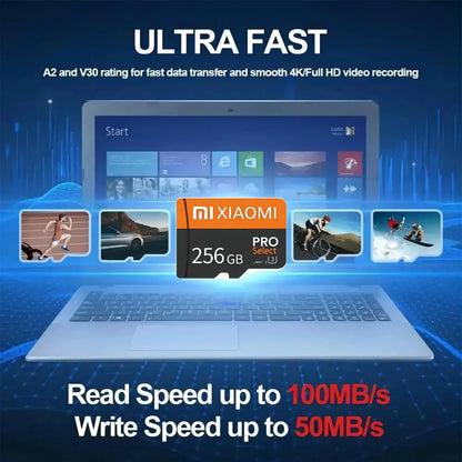 Xiaomi High Speed SD Memory Card 1TB 2TB Games Card Micro TF Card 128GB 256GB 512GB SD Card For Mijia Camera Surveillance Device