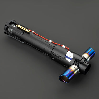 DamienSaber Kylo Ren Lightsaber Metal Hilt Force Heavy Dueling Saber Motion Control with 34 Sound Fonts Sensitive Smooth Swing