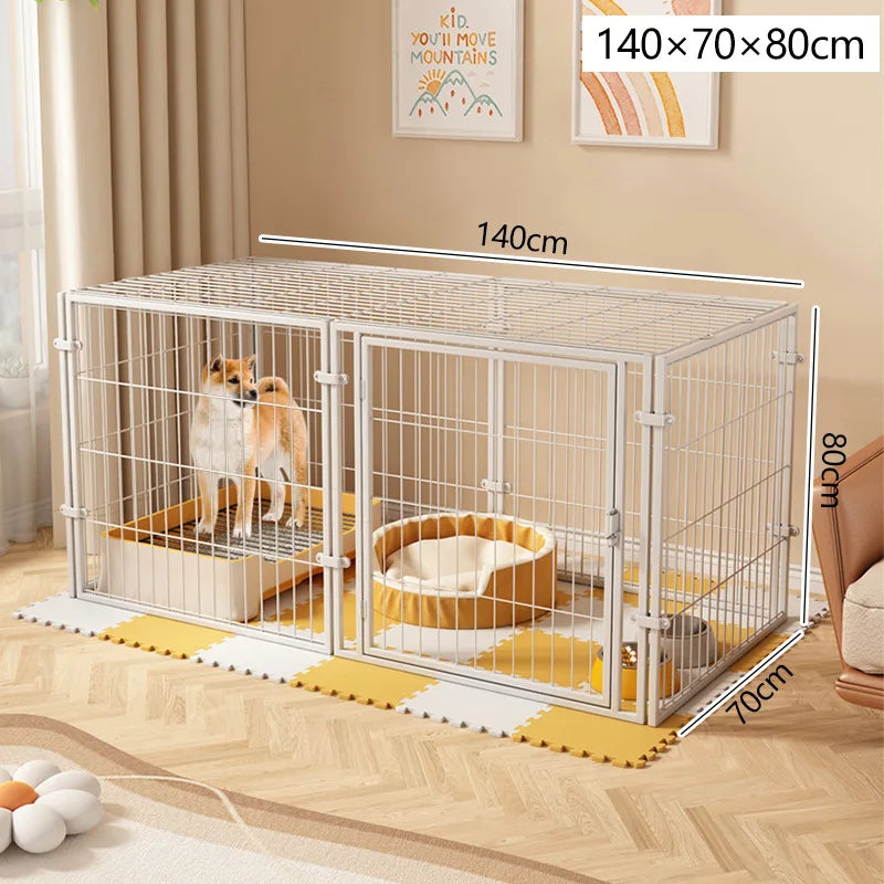 Pet Fence,Dog Cat,Indoor Small Dog,Prison Break Prevention,Dog Nest,Dogs Cage,Home Use,Extra Large,Thickened, Reinforced Cage