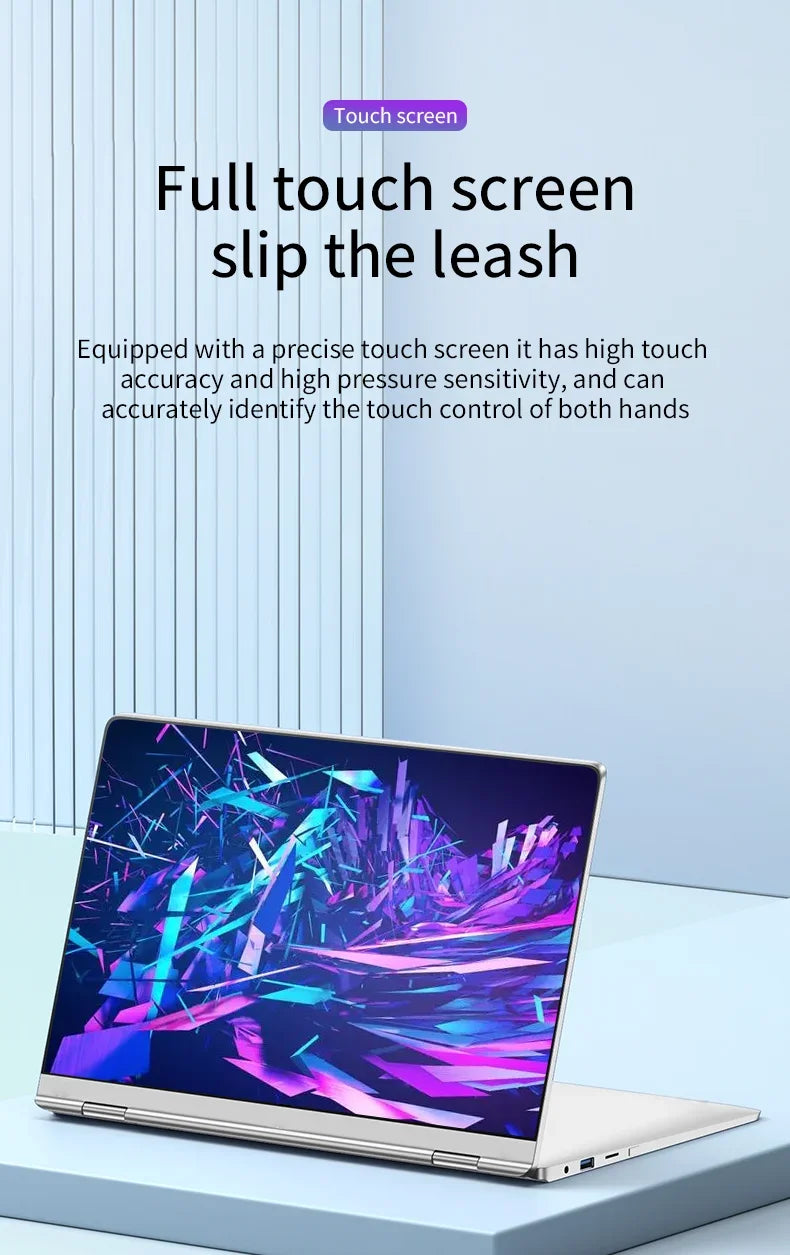 11.6-Inch 2-in-1 Touchscreen Laptop - Intel Windows 11 Pro 8GB DDR4 RAM SSD Portable Study Computer