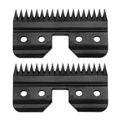 Black Detachable Pet Dog Grooming Clipper Stainless Steel Blades Set,Compatible with Andis,Oster A5,Wahl KM10 Series Clippers