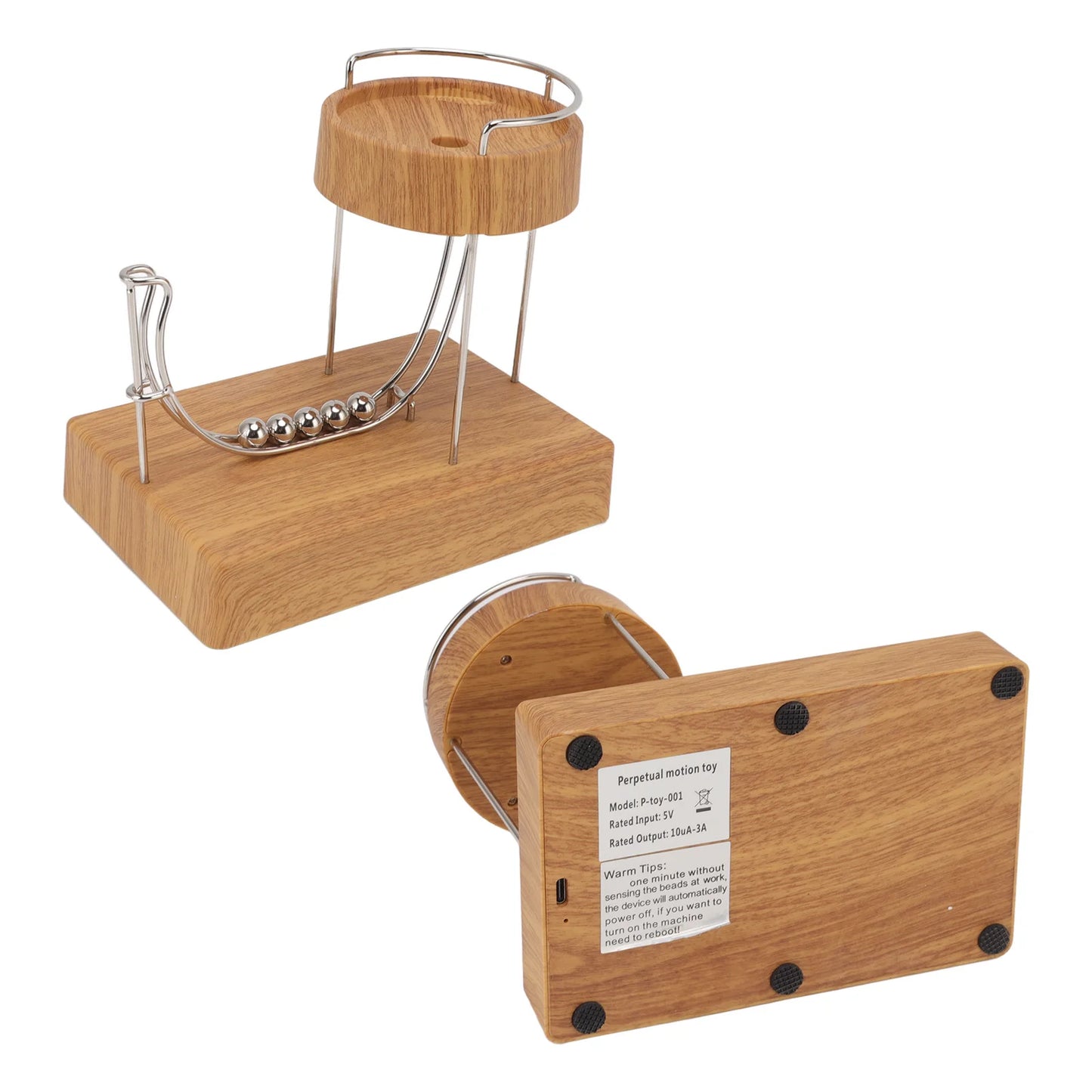 Kinetic Art Perpetual Motion Machine Desk Toy Educational Touch Switch Low Noise Stress Relief Desk Toy