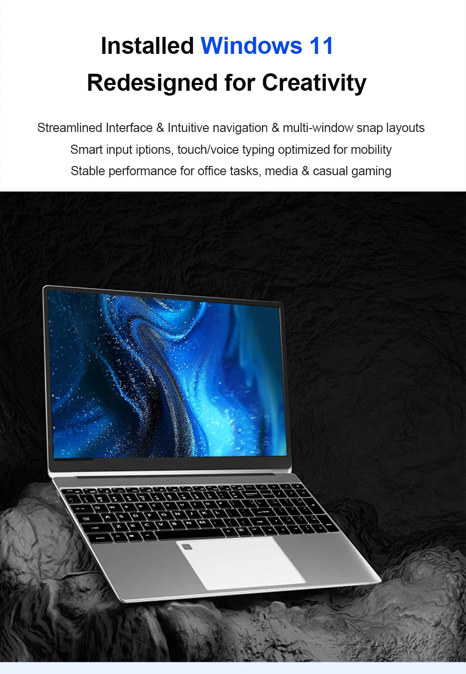 Xiaman 15.6" Gaming Laptop - Intel Celeron N5095 16GB DDR4 1TB SSD Windows 11 1080P