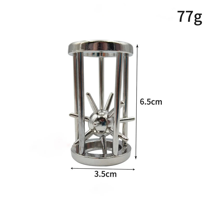 Classic IQ Metal Lock Puzzle – Brain Teaser Magic Baffling Game Toy for Kids & Adults