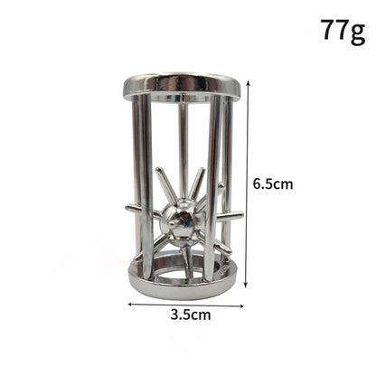Classic IQ Metal Lock Puzzle – Brain Teaser Magic Baffling Game Toy for Kids & Adults