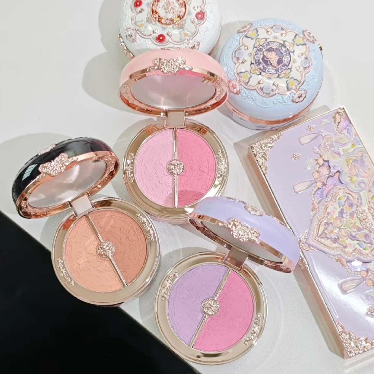 Flower Knows Powder Blusher Soft Matte Fog Cheek Blush Never Family Series   Relief Color Girl Natural Durable Naiwa Shop