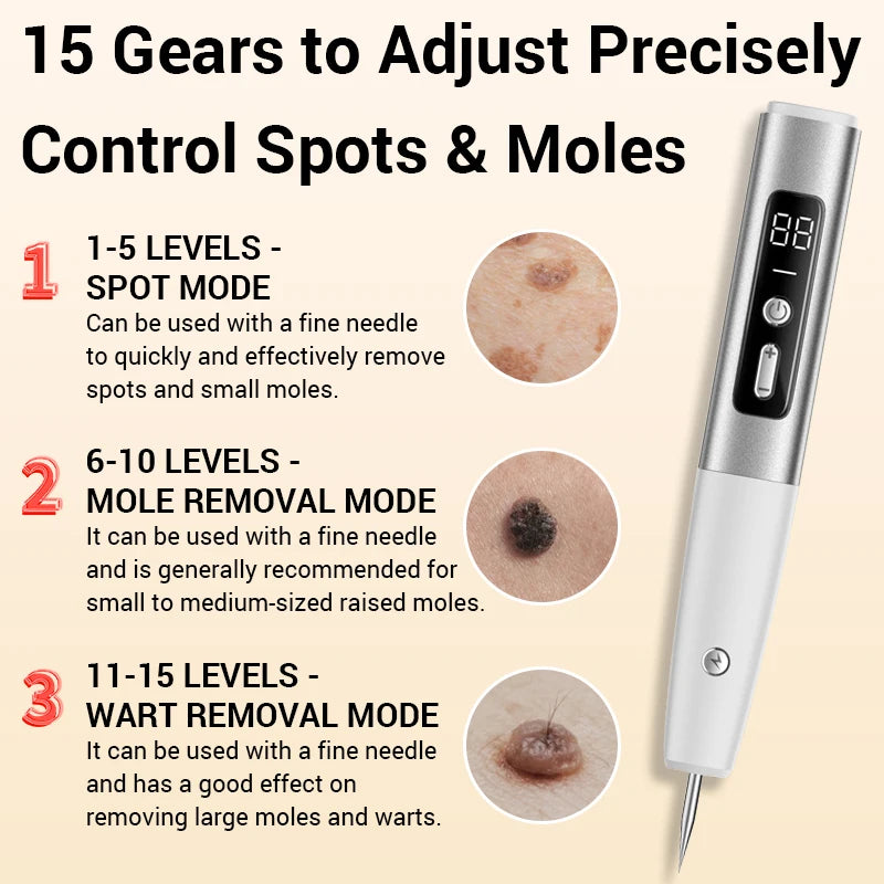 Laser Plasma Pen Mole Wart Skin Tag Remover Black Dots Freckle Dark Spot Wart Eliminator Papilloma Nevus Remover Plasma Pen