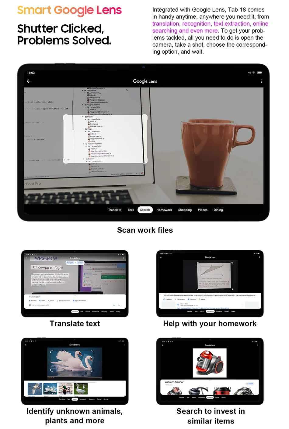 Blackview Tab 18 Tablet - 12" 2.4K FHD+ Display 8GB 256GB MTK Helio G99 8800mAh Pressure Sensitivity
