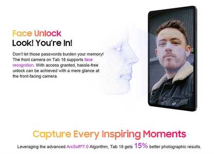 Blackview Tab 18 Tablet - 12" 2.4K FHD+ Display 8GB 256GB MTK Helio G99 8800mAh Pressure Sensitivity