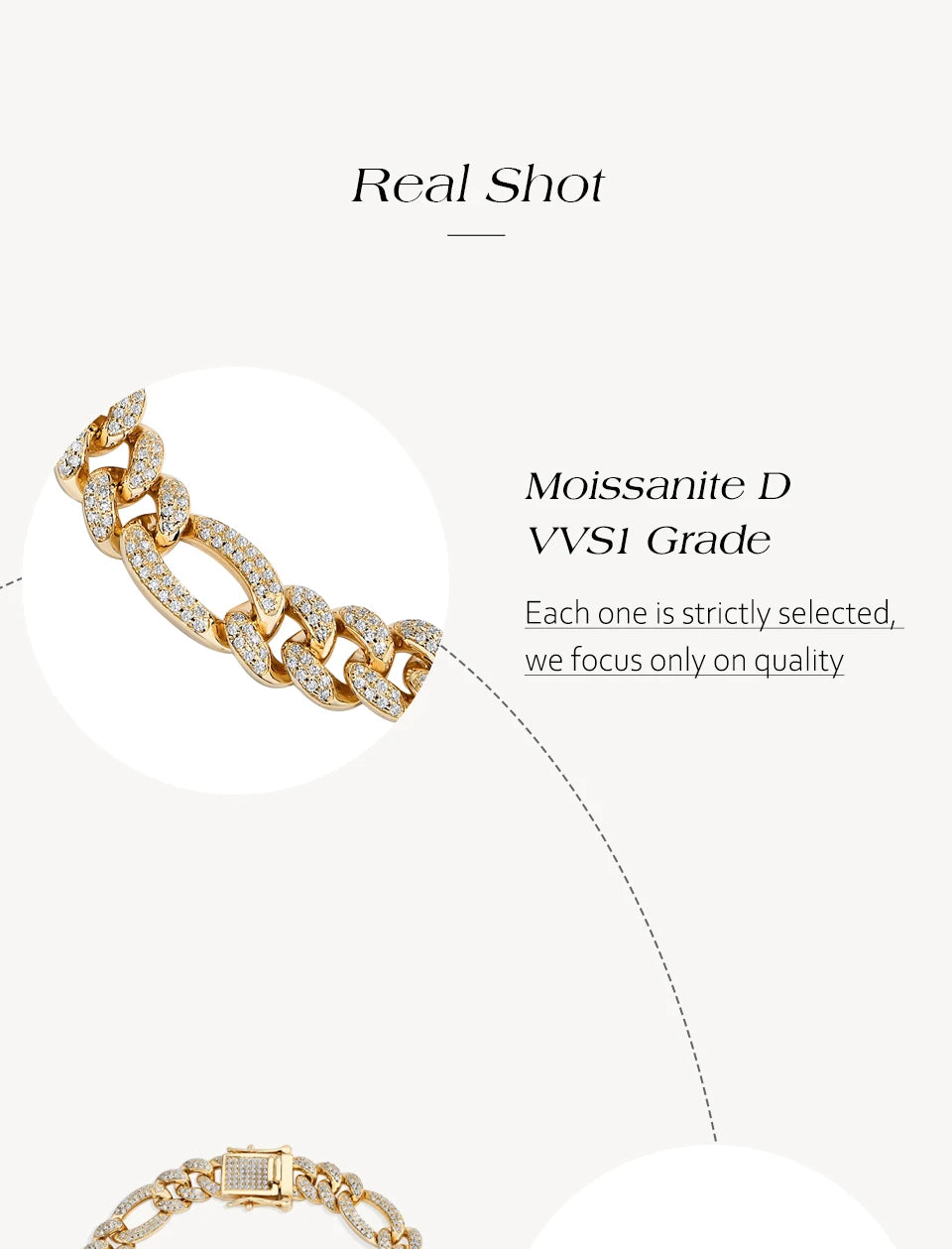 ATTAGEMS 2025New Full Moissanite Cuba Chain for ManWomen 925 Sterling Silver 18kGold Plated Classic Tennis Bracelet Fine Jewelry