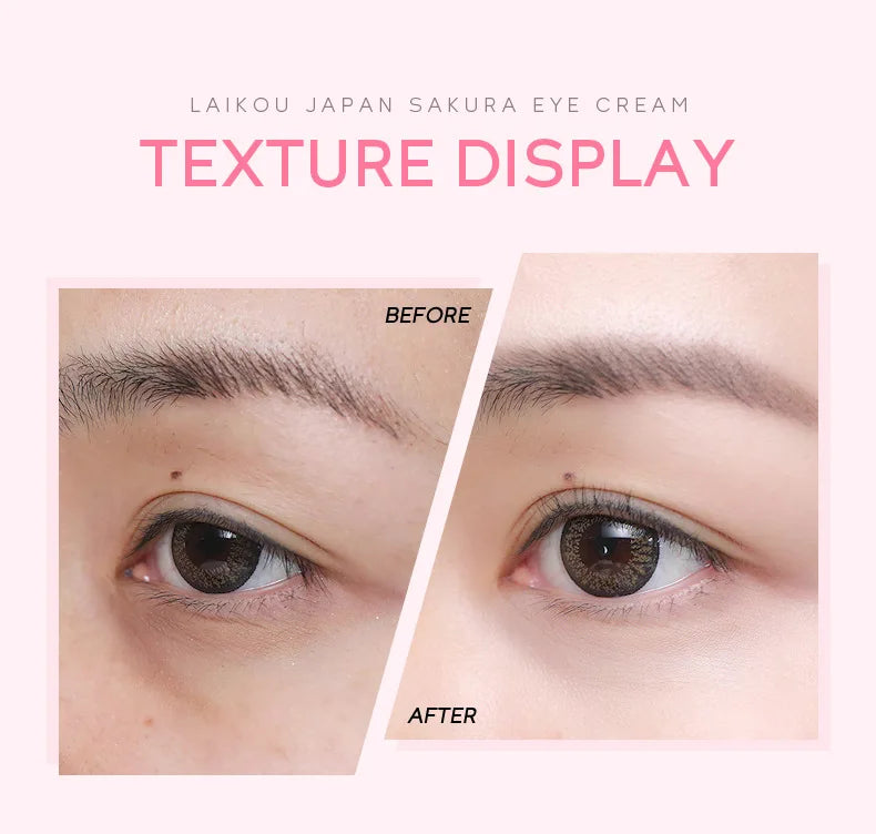 LAIKOU Sakura Eye Cream Anti Dark Circles Remove eye Bags Moisturizing Anti-aging Beauty Health Eyes Skin Care Cosmetics