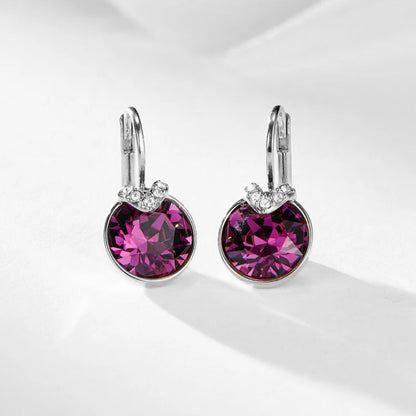 Fashion Small Bella Boucle D'oreille Femme made with Crystal from Austria for Women Wedding Party Jewelery Accessory Bijoux Gift