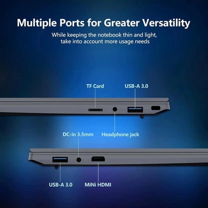 15.6 Inch Slim Laptop 16GB RAM 1/2TB SSD Intel Core i9 9900U Gaming laptops Windows 11 Notebook WiFi 6 Office Study Computer PC